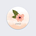 Sticker Naissance Fleur