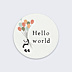 Sticker Naissance panda ballon