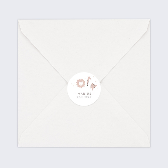 Sticker naissance Savane Après 4