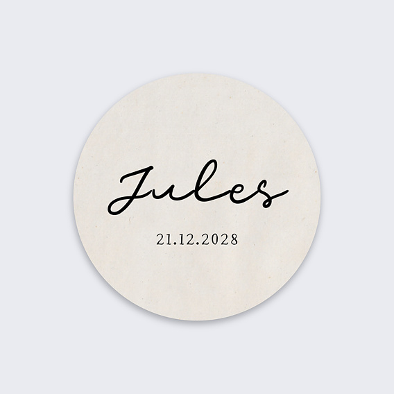 Sticker naissance Mon petit frère Recto