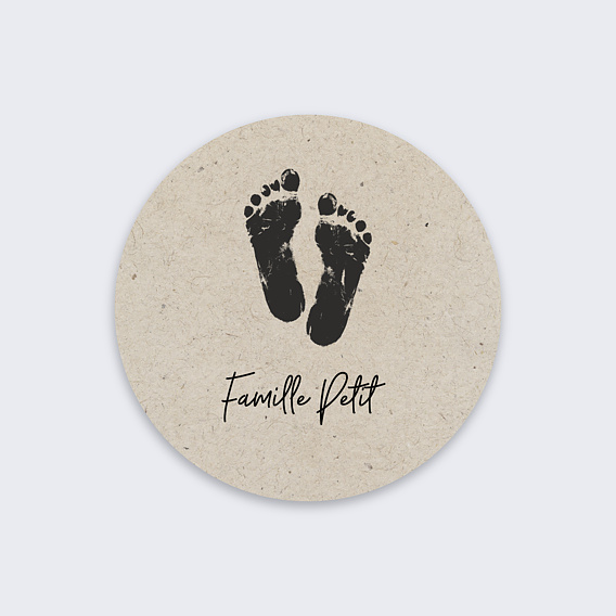 Sticker Naissance Petits Pieds