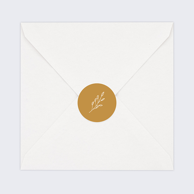 Sticker Naissance Romantique Ambre