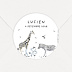 Sticker naissance Animaux Sauvages