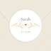 Sticker naissance Couronne Petit Coeur