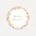 Sticker naissance Couronne Tropicale
