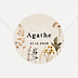 Sticker naissance Fleurs sechées