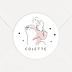 Sticker naissance Illustration Fille