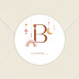 Sticker naissance Lettrine Arc-en-Ciel