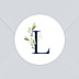 Sticker naissance Lettrine