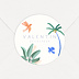Sticker naissance Nature Tropicale