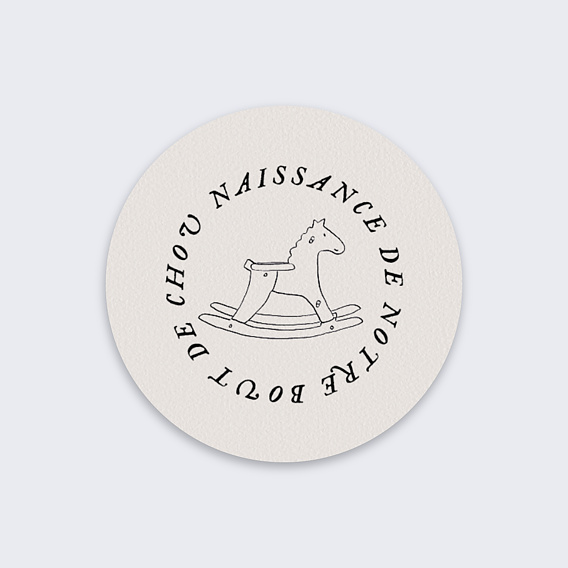 Sticker naissance Télégramme