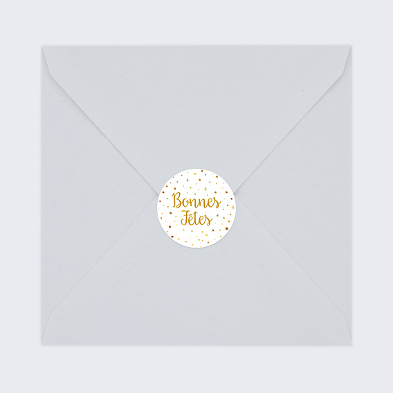 Stickers de Noël  Sticker Golden Dots Après 4