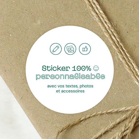Stickers de Noël  100% Personnalisable Après 4