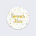 Stickers Noël Sticker Golden Dots