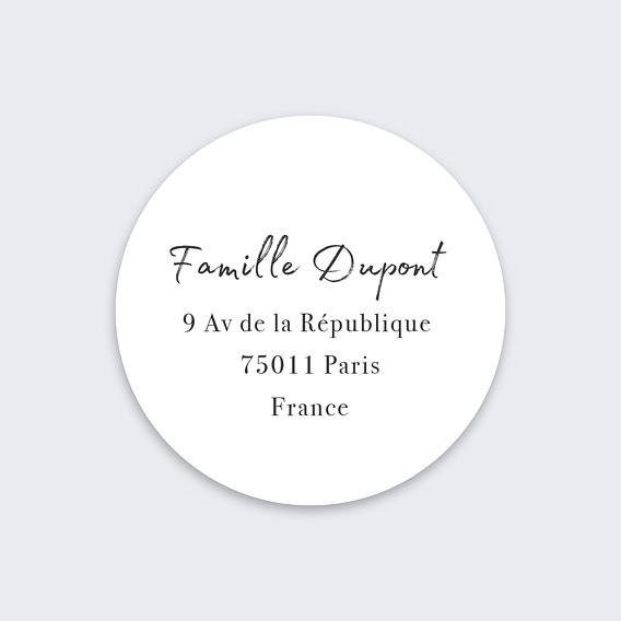 Sticker Personnalisable Charme Classique