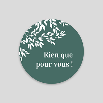 Sticker Personnalisable Paisible