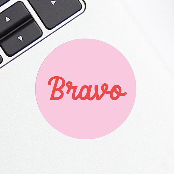 Sticker professionnel Bravo Bicolore