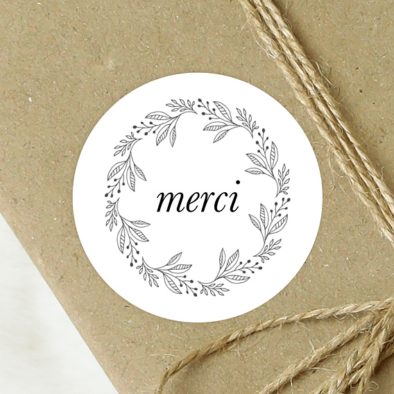 Sticker professionnel Merci Couronne