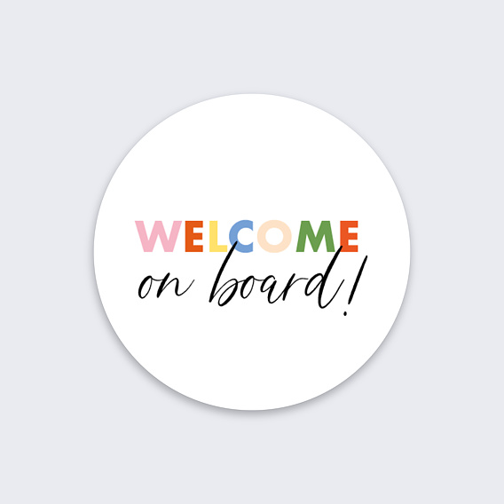 Sticker professionnel Accueil Recto