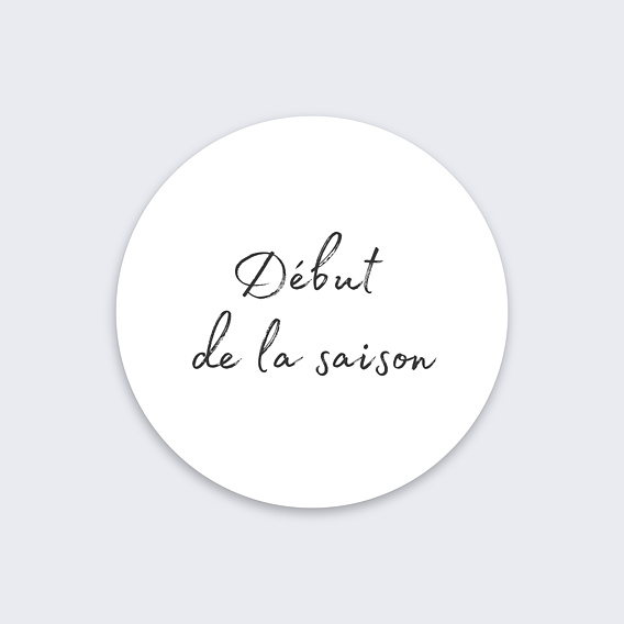 Sticker professionnel Charme Classique Recto