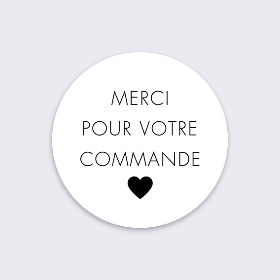 Sticker professionnel Commande Recto