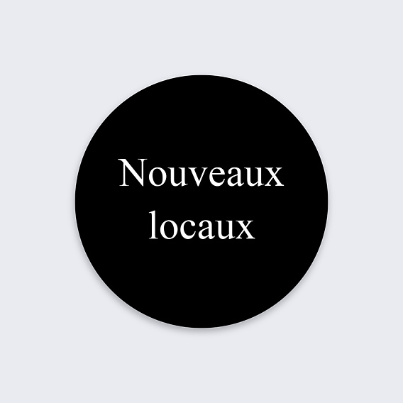 Sticker professionnel Inauguration Entreprise Recto