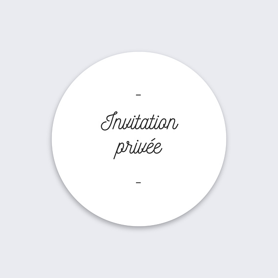 Sticker professionnel Tirets Recto