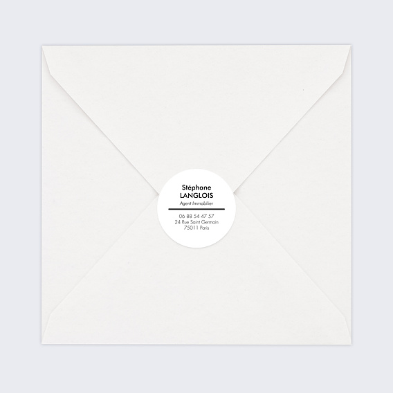 Sticker professionnel Coordonnées Après 1