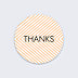 Sticker Professionnel Merci Hachures