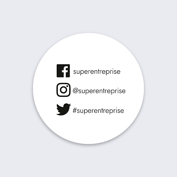 Sticker professionnel Réseaux Sociaux