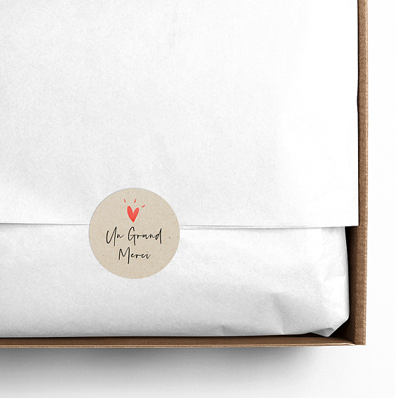 Sticker professionnel Merci Chiné Après 4