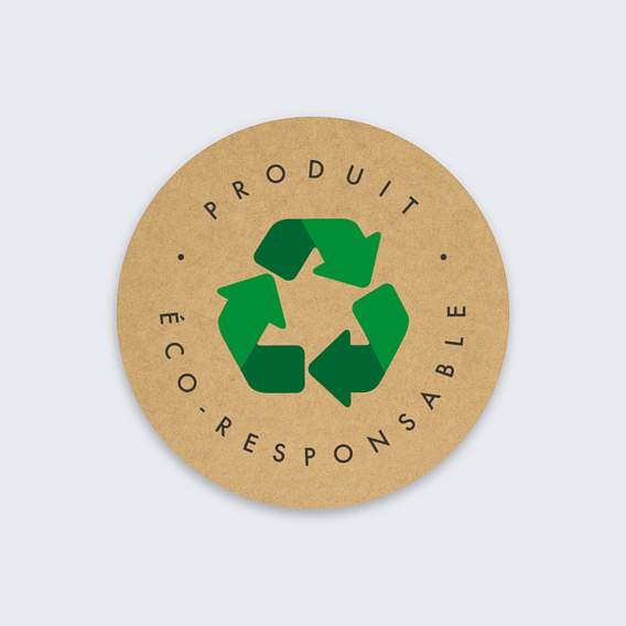 Sticker professionnel Ecoresponsable Recto