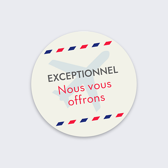 Sticker Professionnel Boarding Pass