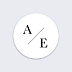 Sticker professionnel Initiales Minimalistes Recto