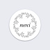Sticker professionnel Merci Couronne Recto