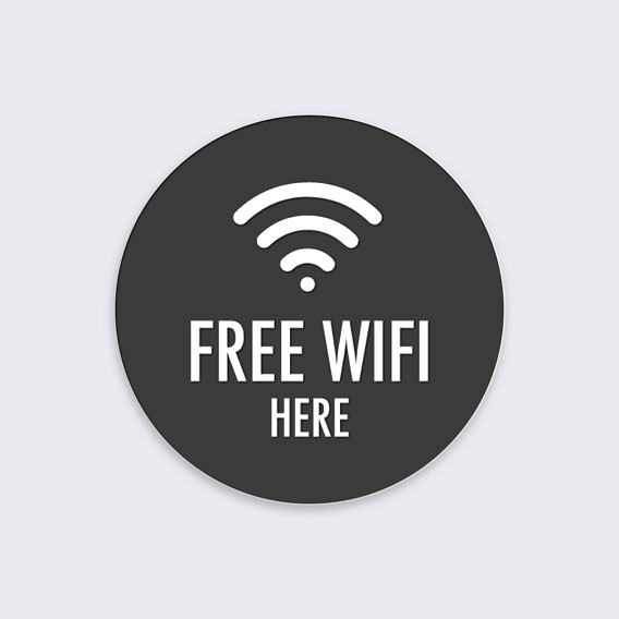 Sticker Professionnel Free wifi