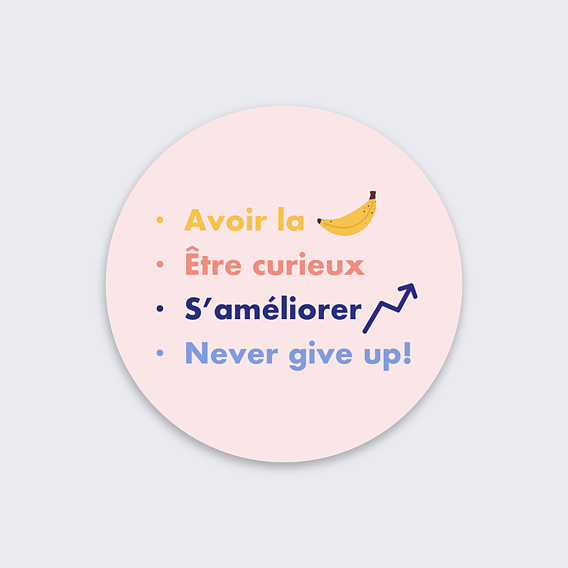 Sticker Professionnel Valeurs