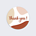 Sticker Professionnel Thank you