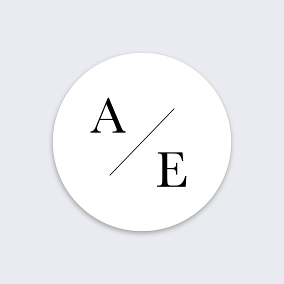 Sticker Professionnel Initiales Minimalistes