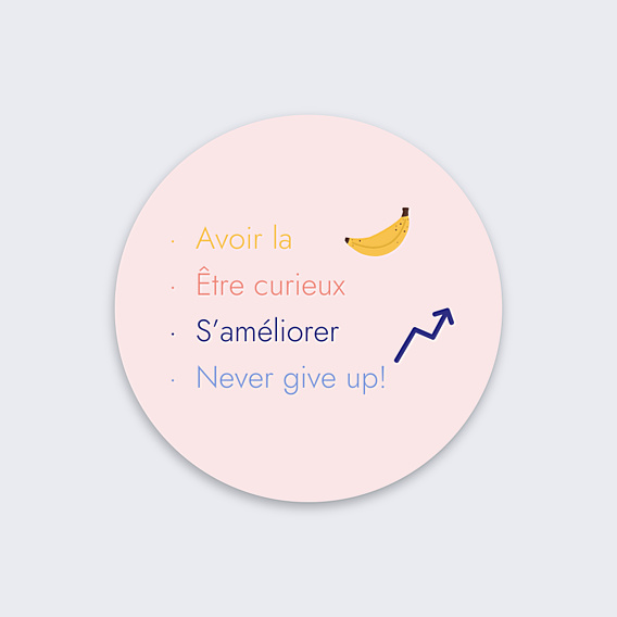 Sticker Professionnel Valeurs