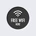 Sticker Professionnel Free wifi