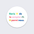Sticker professionnel Parmi nous Recto