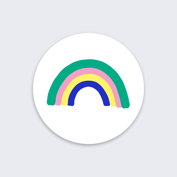 Sticker Professionnel Arc en Ciel