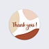 Sticker professionnel Thank you Recto