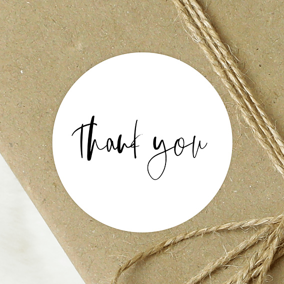 Sticker professionnel Thank you Calligraphie