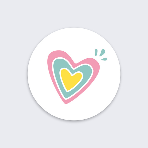Stickers vacances Cœur