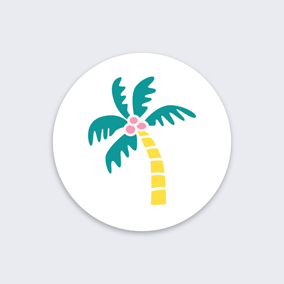 Stickers vacances Palmier