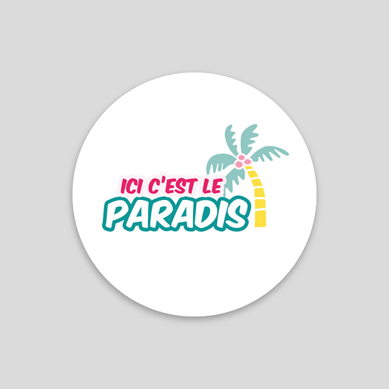 Sticker Vacances Paradis