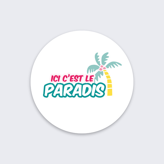 Stickers Vacances Paradis