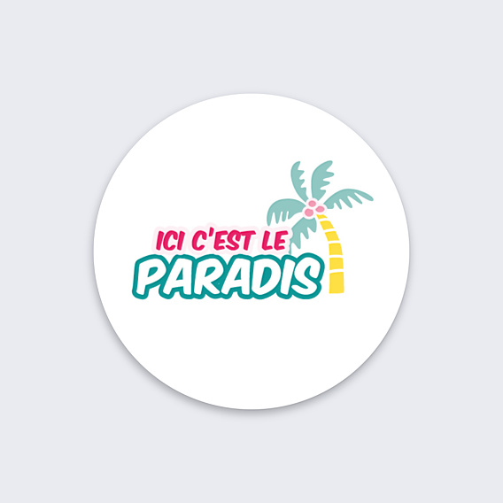 Stickers Vacances Paradis